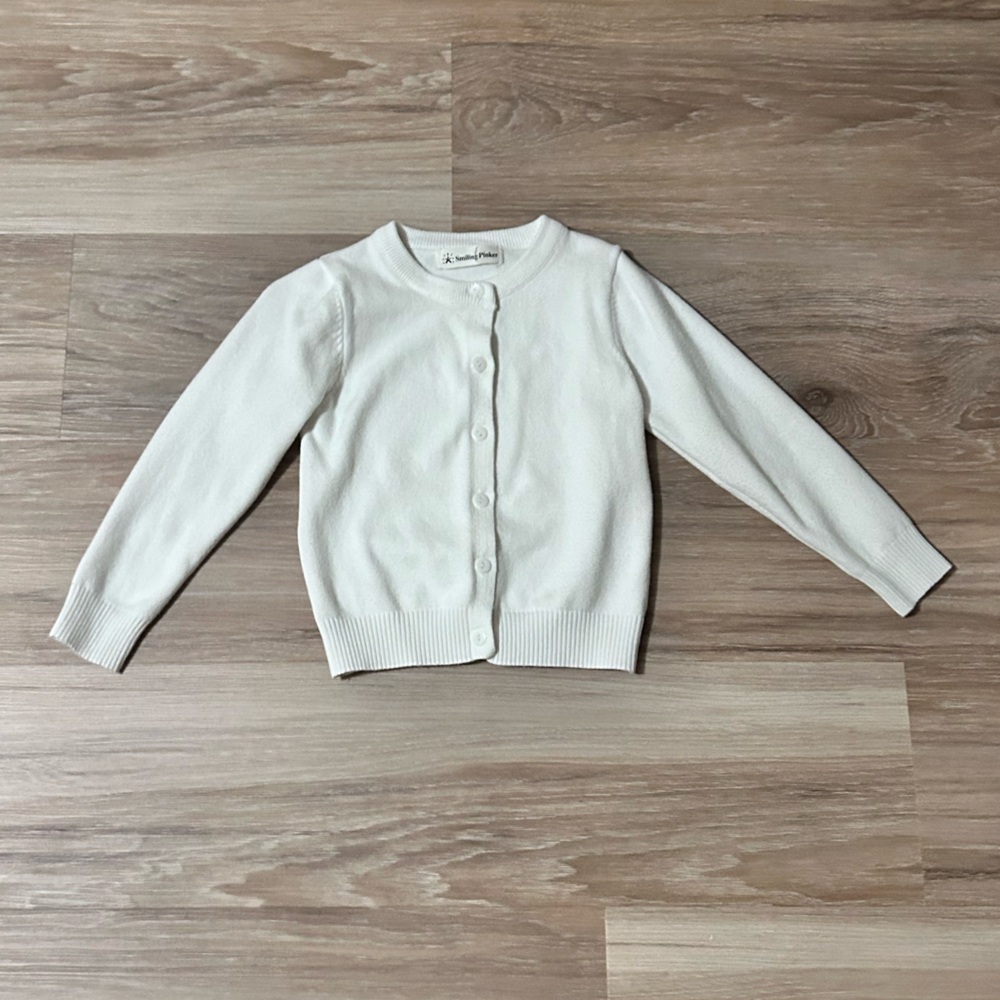Smiling Pinker | Girl School Uniform Sweater Anti-Pill Cotton Cardigan C…